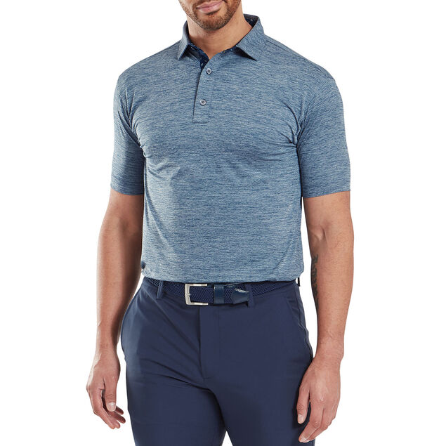 FootJoy Men's Heather Lisle Trim Golf Polo Shirt FootJoy Men's Heather Lisle Trim Golf Polo Shirt